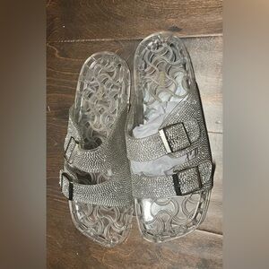 Bling clear sandals